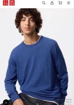 メリノクルーネックセーター ニット