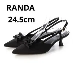 RANDA ダブルリボンバックストラップパンプスのサムネイル