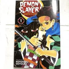 鬼滅の刃　漫画　英語版　1巻　demons slayer ufotable