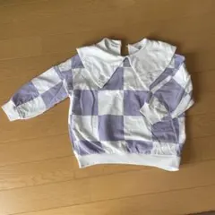 H&M チェック柄 トレーナー 5-6歳