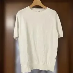 UNIQLO ホワイト ニットTシャツ S