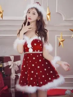 ★新品未使用タグ付き★即日発送★ Jewelsビジューショルダーフレアサンタ