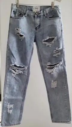 ワンティースプーン　ダメージデニム/ONE TEA SPOON