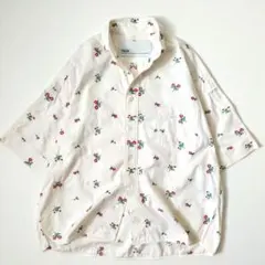 23SS 美品✨TICCA フラワー エンブロイダリーシャツ 刺繍 花柄 半袖のサムネイル