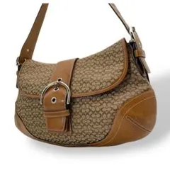 コーチ キャンバス ショルダーバッグ ワンショルダー ブラウン ソーホー