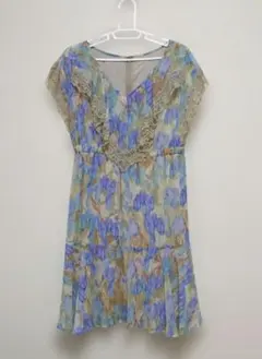 Diagram （ダイヤグラム ）花柄ノースリーブひざ丈ワンピース size38