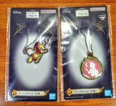 [ラバーチャーム２個]美女と野獣フールフール＆チップ/眠れる森の美女オーロラ