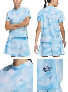 adidas GOLF 半袖 Tシャツ スカイブルーのサムネイル
