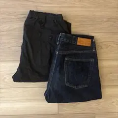 2本set Rhigvel ストレートデニム 30in+同ブランドシャカパン