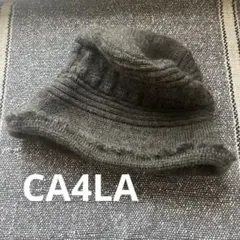 値下げ！CA4LA カシラ　ニットバケハ　モヘアウール混　ワイヤー入りつば帽