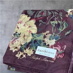 Ralph Lauren ハンカチ 花柄 ボルドーのサムネイル