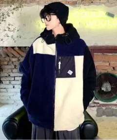 【翌日21時まで特別価格】【最終大幅値下げ】シープボア フード ボア ジャケット