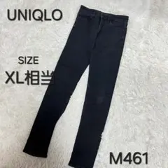 UNIQLO JEANS ブラックデニム スキニー ストレッチ 細身 M461