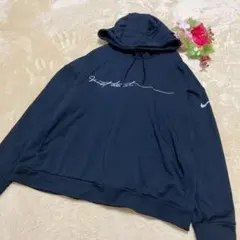 【NIKEナイキ】JUST DO IT スウェットプルパーカー長袖 ブラックXL