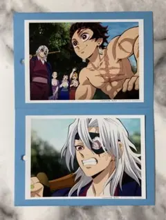 柱稽古編 OP、第1話 場面写ブロマイドくじ／炭治郎、天元 2枚セット／鬼滅の刃