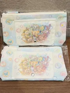 【未開封】ダッフィー &フレンズ20周年 おてふきキャリー カラフルハピネス