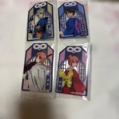 銀魂 吉原大炎上 ナムコ 特典 お守り型クリアシート 神楽神威新八月詠 4種