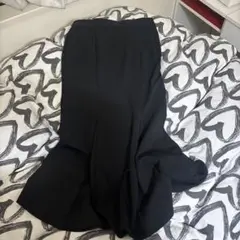 マーメイドスカートブラック フレアスカート