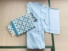 大人夏着物単品洗える着物絽空色無地透かし柄女性ライトブルー女物夏物