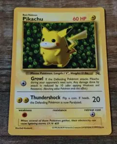 美品 英語版 ハイパーコロコロ 付録 ポケモンカード ピカチュウ 初版 光沢あり 美品 英語版 ハイパーコロコロ 付録 ポケモンカード ピカチュウ 初版