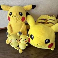 【美品&新品もあり】ピカチュウ ぬいぐるみセット 大・中・小　4点セット