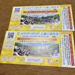 よみうりランド 入園ご招待券 2枚セットのサムネイル