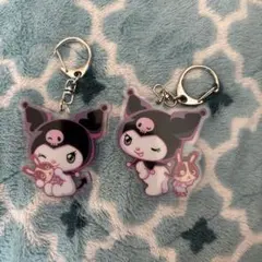 サンリオ Kuromi アクリルキーホルダー 2個セット