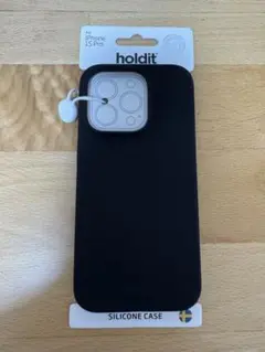 holdit iPhone 15 Pro用シリコンケース 黒