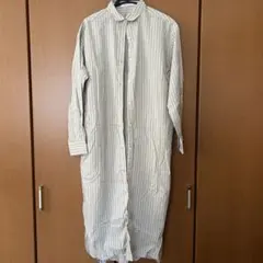 AMERICAN HOLIC アイボリー ストライプ シャツワンピース L