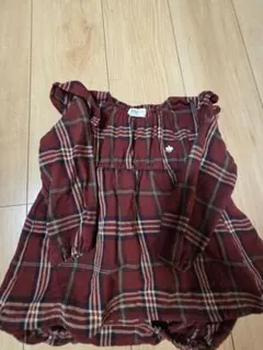 POLO Baby 赤チェック ワンピース 80
