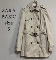 ZARA BASIC トレンチコート ベージュ S
