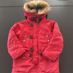 AVIREX 赤 ダウンジャケット 110