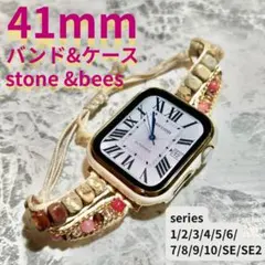 アップルウォッチ　バンド　ケース applewatch ゴールド 41mm