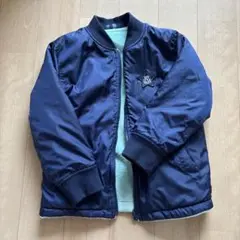 KP BOY アウター　裏起毛　ネイビー　リバーシブル　110センチ