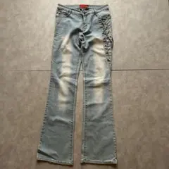 パンツ 00s archive faded flare denim pants y2k 00s archive flare pants fade grunge y2k - メルカリ