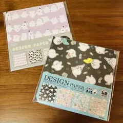 セリア デザインペーパー ハロウィン おばけ