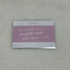 SEVENTEEN ミンギュ HARU ハルコン 直筆メッセージトレカ