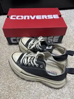 CONVERSE ALL STAR 厚底スニーカー ブラック/ベージュ