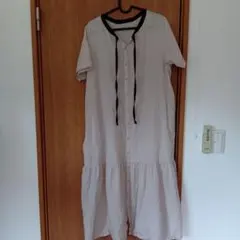 Samansa Mos2 夏半袖シャツワンピース F ベージュ