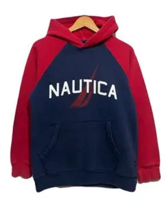 US古着 キッズ NAUTICA プルオーバー パーカー