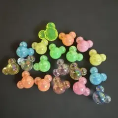 プラスチック製　ミッキー型19個