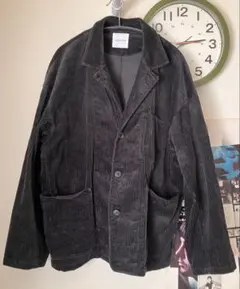 ダークグレー コーデュロイ カバーオールジャケット FREAK’S STORE