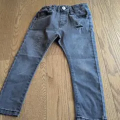 キッズ長ズボン　グレー デニム