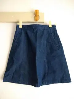 UNIQLO Kids Aラインスカート 150 ダークブルーのサムネイル