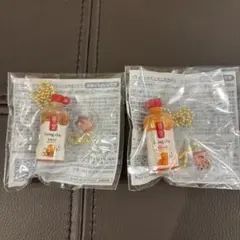 ゴンチャ　アクリルチャーム付きミニチュアキーホルダー　2種　①