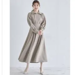【未使用タグ付き】tocco closet フロントジップタックワンピース