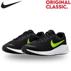 NIKE REVOLUTION 7 ランニングシューズ BLACK VOLT