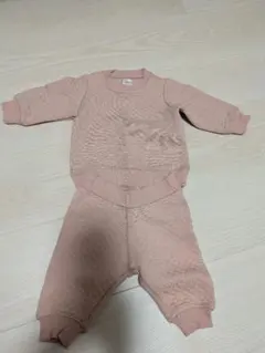 H&M ベビー セットアップ キルティング ピンク 56cm