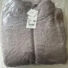 レディースXL★ファーリーフリースフルジップジャケット　ふんわりとしたフリース★