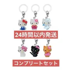 【匿名配送》ハローキティ めじるしアクセサリー 6種コンプリートセット
